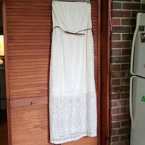 Strapless Lace Dress